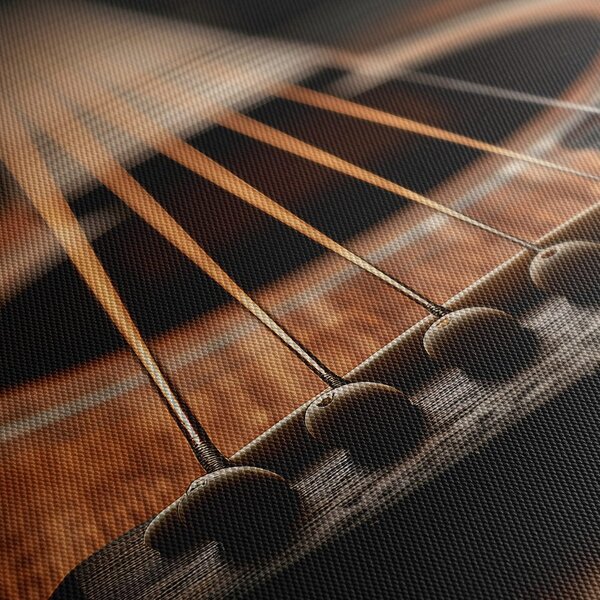 Quadro su tela – Chitarra acustica in dettaglio