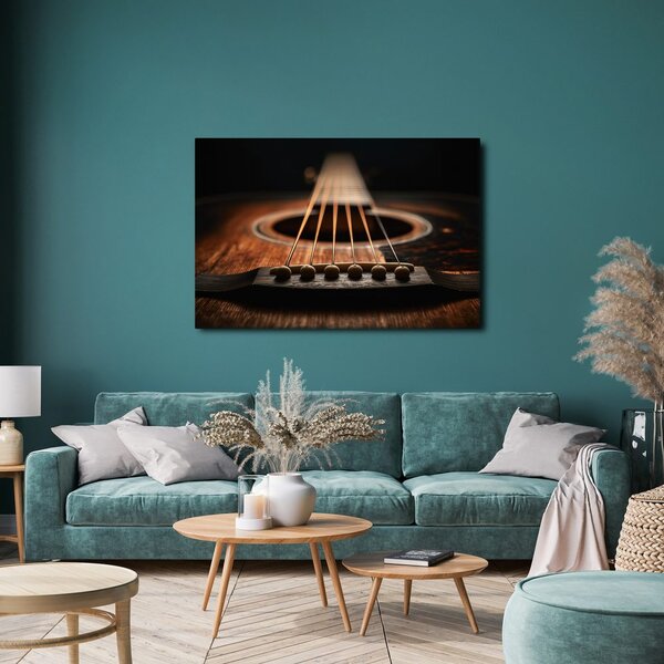 Quadro su tela – Chitarra acustica in dettaglio