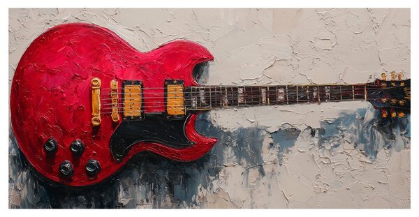 Quadro su tela – Leggendaria chitarra rossa SG