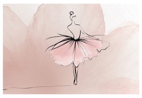 Quadro su tela – Ballerina in rosa