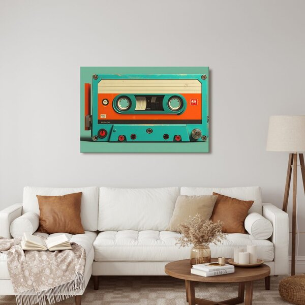 Quadro su tela – Cassette retrò