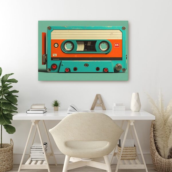 Quadro su tela – Cassette retrò