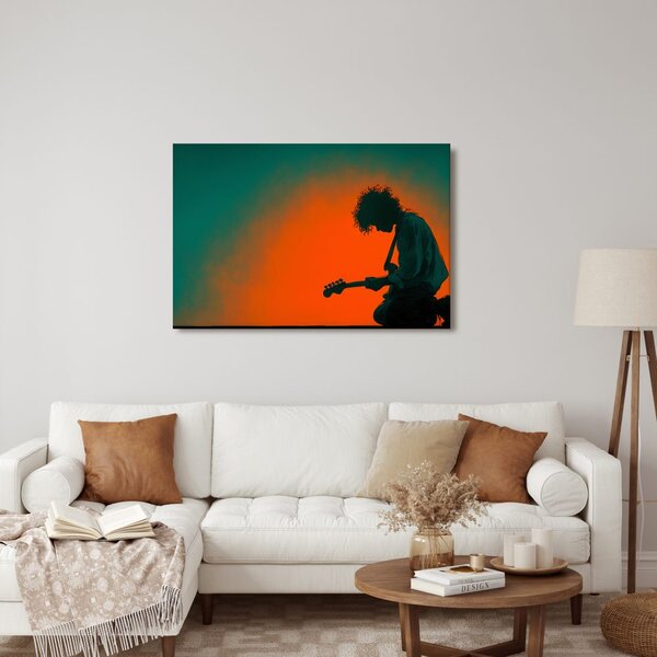 Quadro su tela – Musicista con chitarra elettrica
