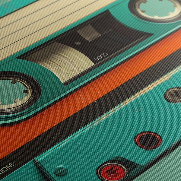 Quadro su tela – Cassette retrò