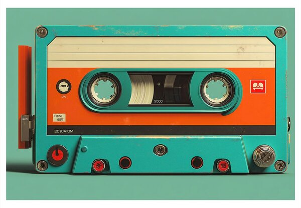 Quadro su tela – Cassette retrò