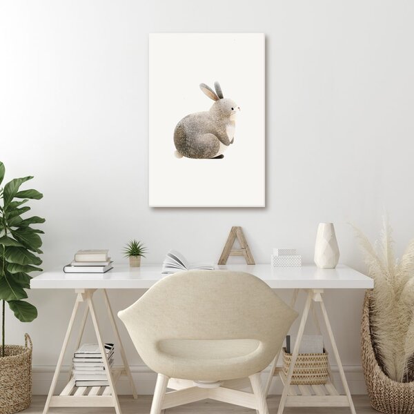 Quadro su tela – Coniglietto seduto adorabile