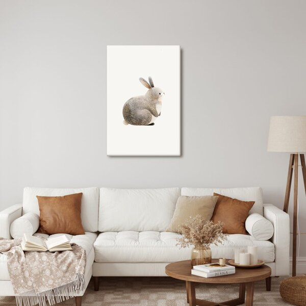 Quadro su tela – Coniglietto seduto adorabile