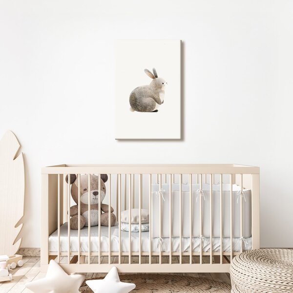 Quadro su tela – Coniglietto seduto adorabile