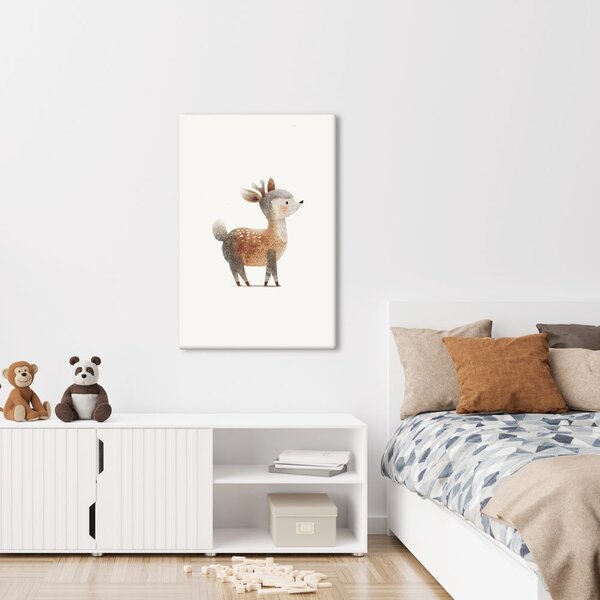 Quadro su tela – Cervo del bosco adorabile
