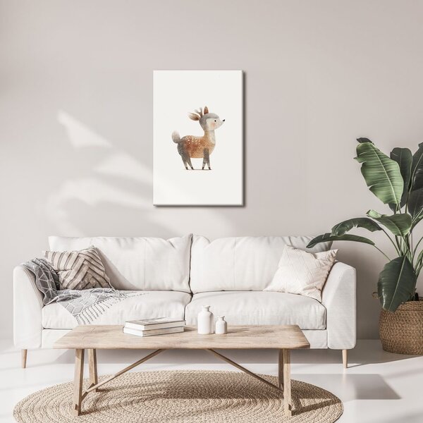 Quadro su tela – Cervo del bosco adorabile