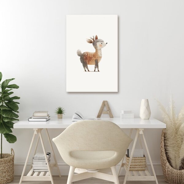 Quadro su tela – Cervo del bosco adorabile