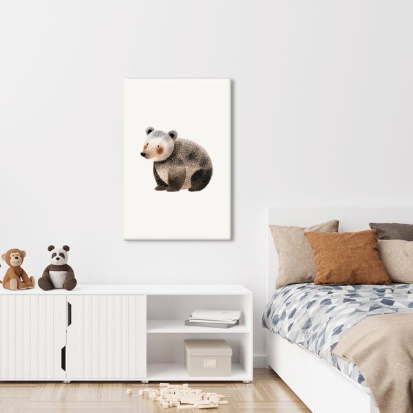 Quadro su tela – Orso carino nel bosco