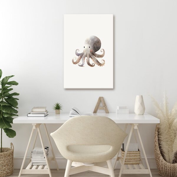 Quadro su tela – Polpo carino con sorriso