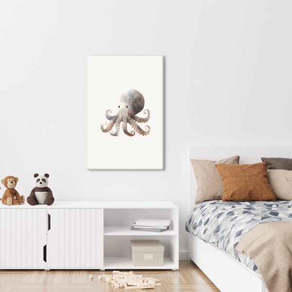 Quadro su tela – Polpo carino con sorriso