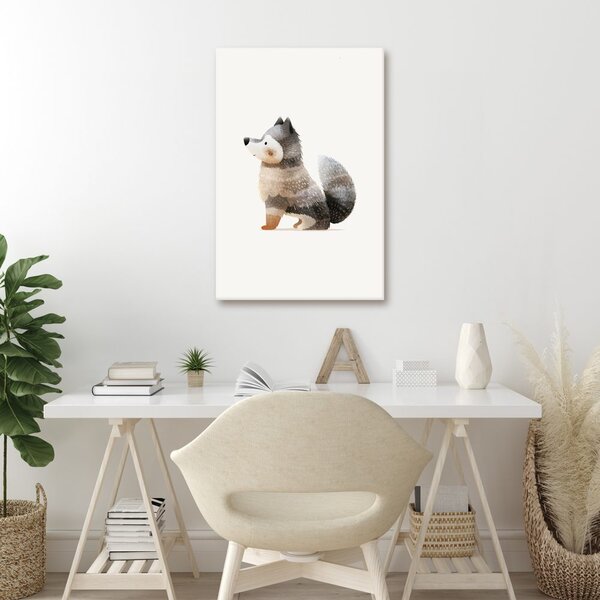 Quadro su tela – Dolce lupetto grigio