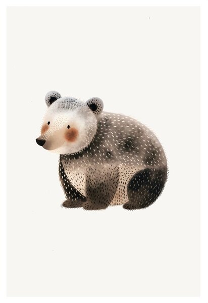 Quadro su tela – Orso carino nel bosco