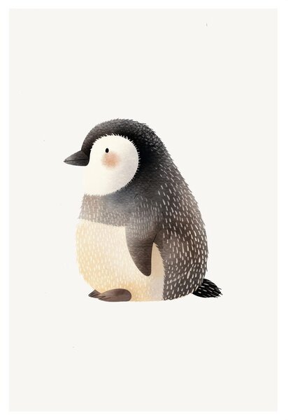 Quadro su tela – Cucciolo di pinguino adorabile