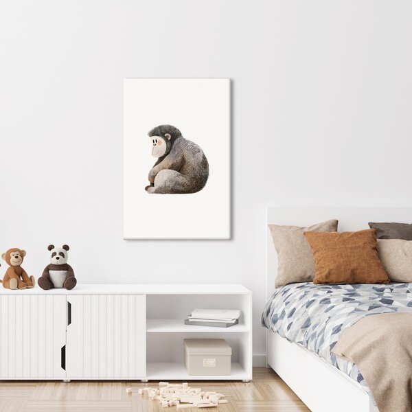 Quadro su tela – Scimmietta pensierosa
