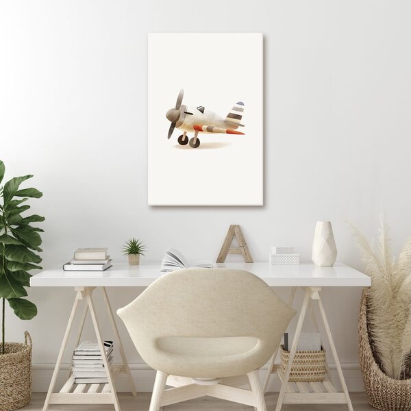 Quadro su tela – Aereo retrò in movimento