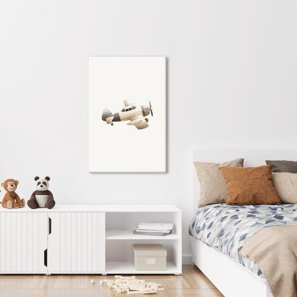 Quadro su tela – Aereo vintage in volo
