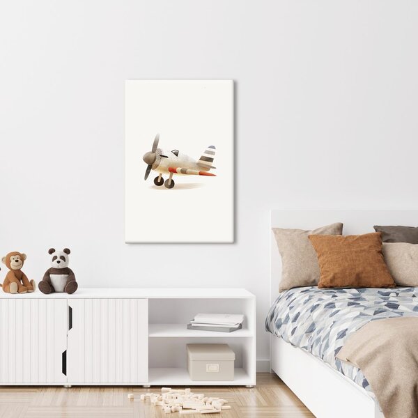 Quadro su tela – Aereo retrò in movimento
