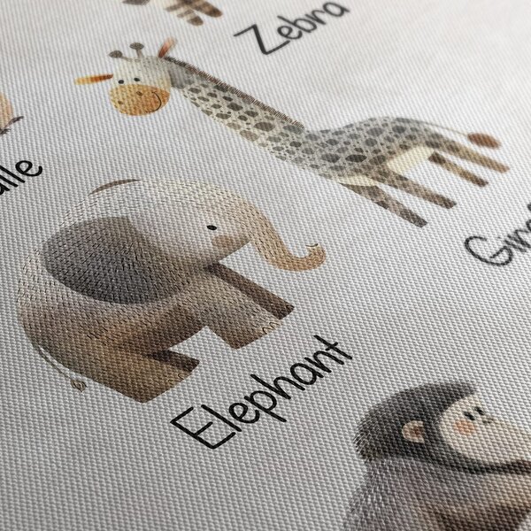 Quadro su tela – Amici animali africani