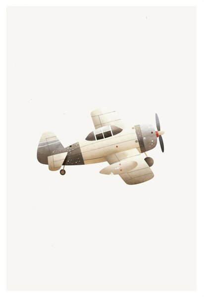 Quadro su tela – Aereo vintage in volo