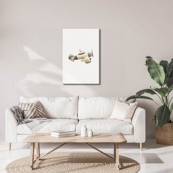 Quadro su tela – Aereo vintage in volo