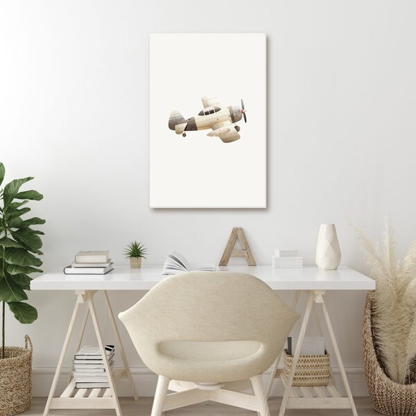 Quadro su tela – Aereo vintage in volo