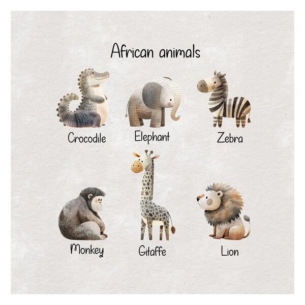 Quadro su tela – Animali africani