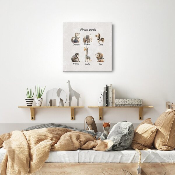 Quadro su tela – Animali africani