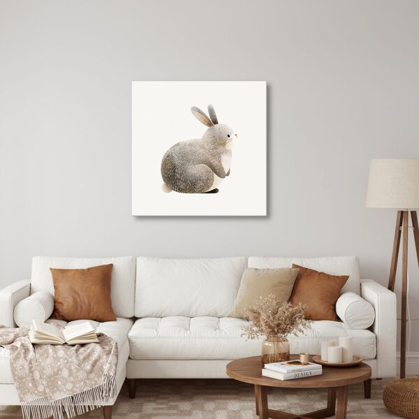 Quadro su tela – Coniglietto in un angolo tranquillo