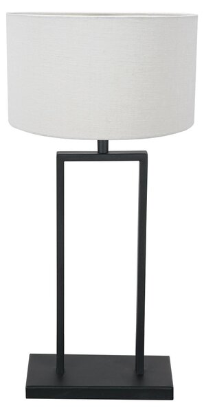 Steinhauer - lampada da tavolo - Stang - nero - lino metallo - Ø 30cm - E27 - 3860ZW