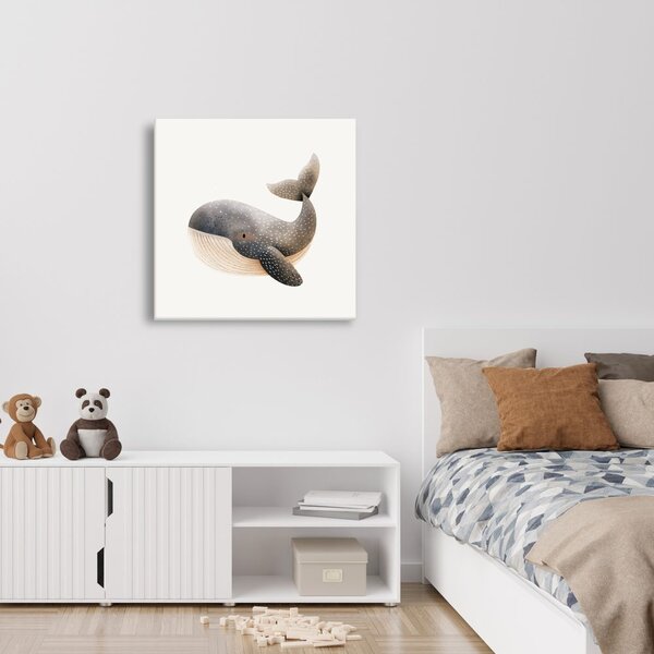 Quadro su tela – Maestosa balena negli abissi