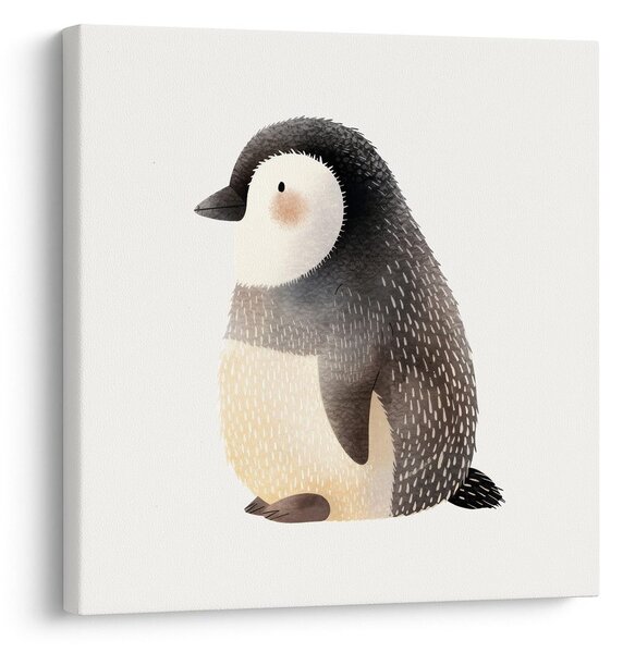 Quadro su tela – Cucciolo di pinguino sulla neve