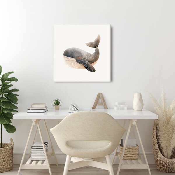 Quadro su tela – Maestosa balena negli abissi