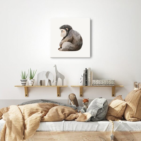 Quadro su tela – Scimmia adorabile