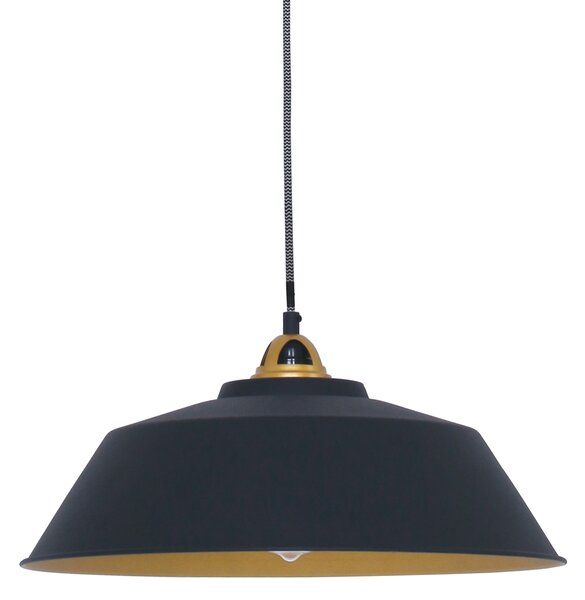 Mexlite - lampada a sospensione - Nove - nero - metallo - Ø 42cm - E27 - 1318ZW