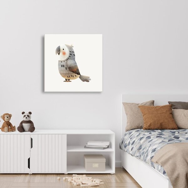 Quadro su tela – Pappagallo carino per la stanza