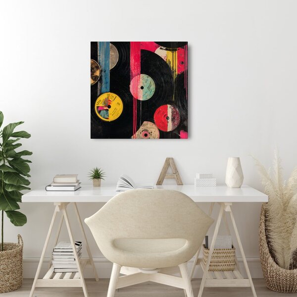 Quadro su tela – Fantasia di dischi in vinile