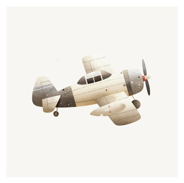 Quadro su tela – Pioniere dell'aviazione retrò