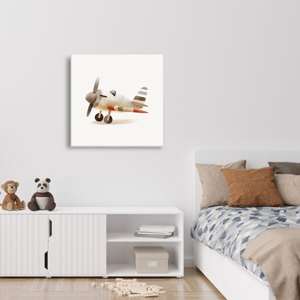 Quadro su tela – Vecchio aereo nel cielo