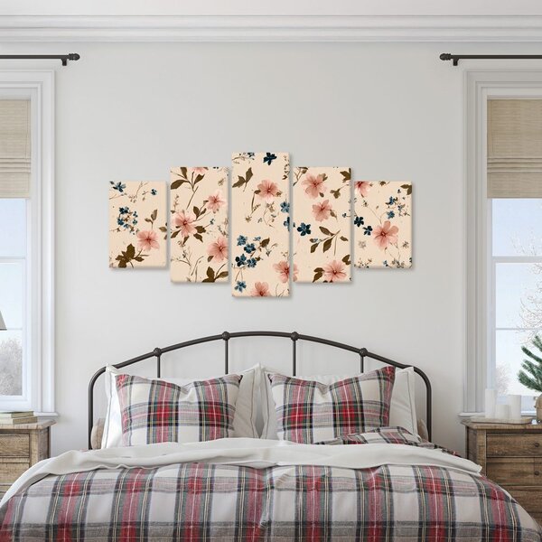 Quadri 5 pezzi – Delicate armonie floreali