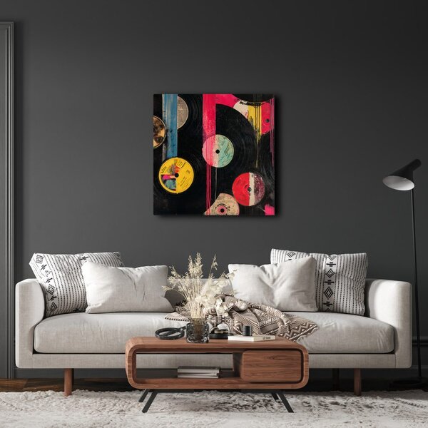 Quadro su tela – Fantasia di dischi in vinile