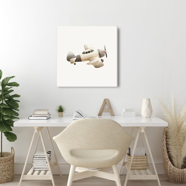 Quadro su tela – Pioniere dell'aviazione retrò