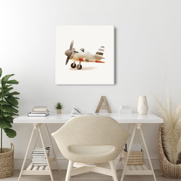 Quadro su tela – Vecchio aereo nel cielo