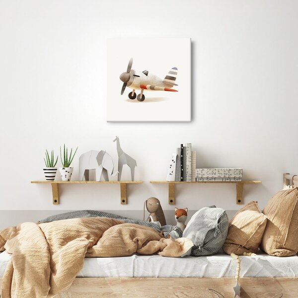 Quadro su tela – Vecchio aereo nel cielo