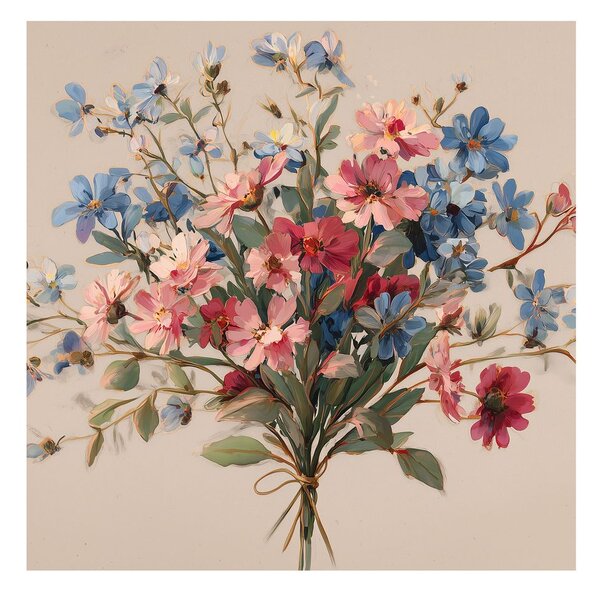 Quadro su tela – Delicata composizione floreale
