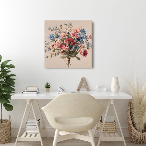 Quadro su tela – Delicata composizione floreale