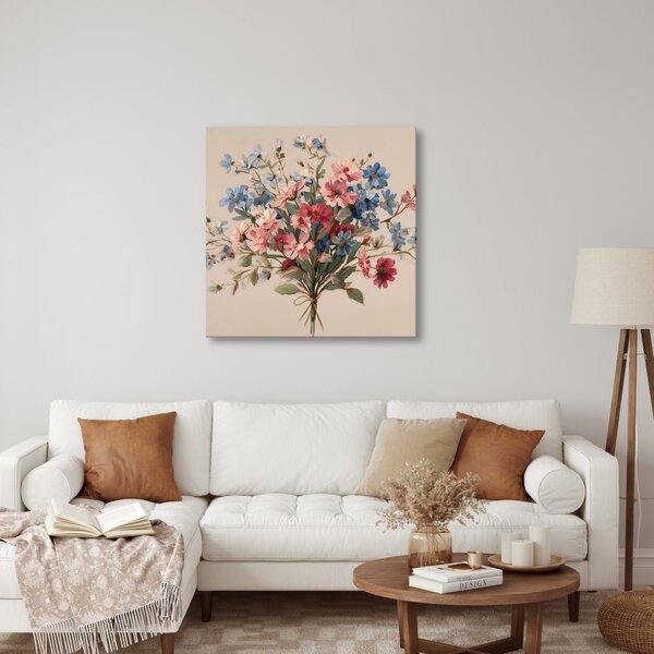 Quadro su tela – Delicata composizione floreale